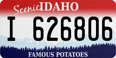 ID license plate I626806