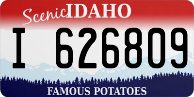ID license plate I626809