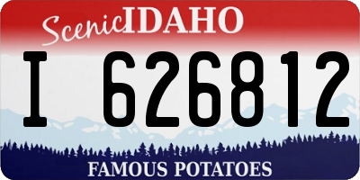 ID license plate I626812