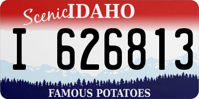 ID license plate I626813