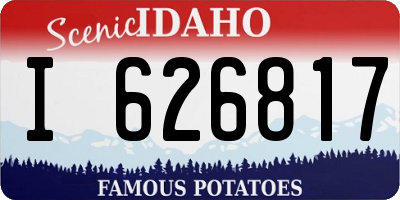 ID license plate I626817