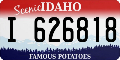 ID license plate I626818