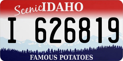 ID license plate I626819