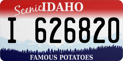 ID license plate I626820