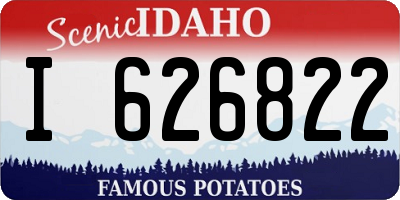 ID license plate I626822