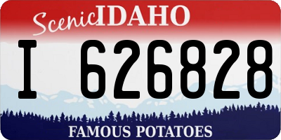 ID license plate I626828