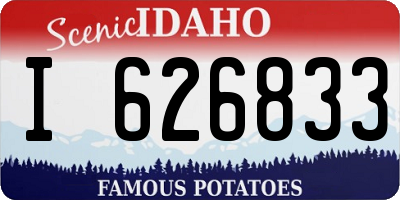ID license plate I626833
