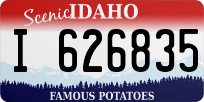 ID license plate I626835