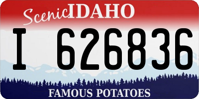 ID license plate I626836