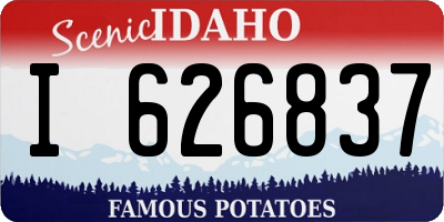 ID license plate I626837