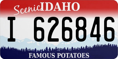 ID license plate I626846
