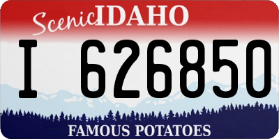 ID license plate I626850