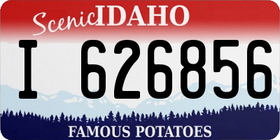 ID license plate I626856