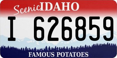 ID license plate I626859