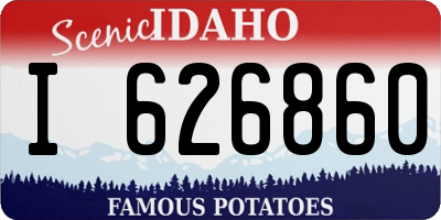 ID license plate I626860