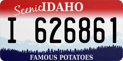 ID license plate I626861