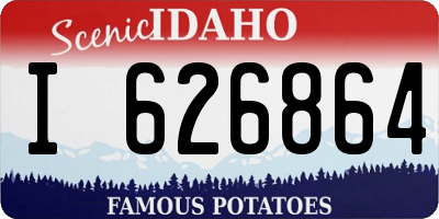 ID license plate I626864