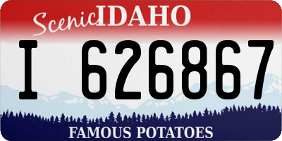 ID license plate I626867