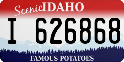 ID license plate I626868