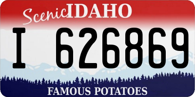 ID license plate I626869