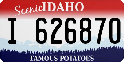 ID license plate I626870