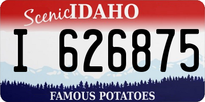 ID license plate I626875