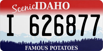 ID license plate I626877