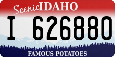 ID license plate I626880