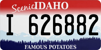 ID license plate I626882