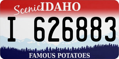 ID license plate I626883