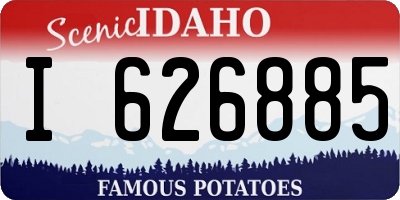 ID license plate I626885