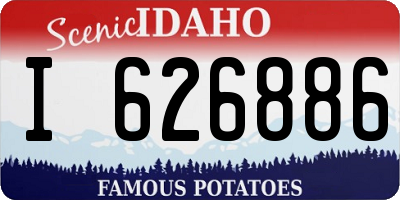 ID license plate I626886