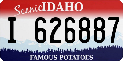 ID license plate I626887
