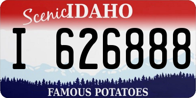 ID license plate I626888