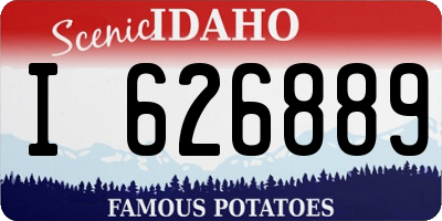 ID license plate I626889