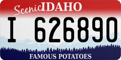ID license plate I626890