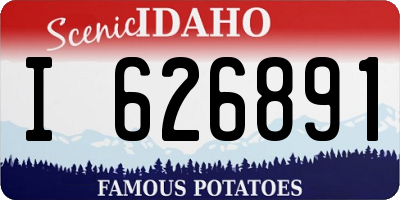 ID license plate I626891