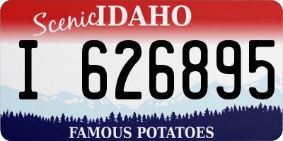 ID license plate I626895