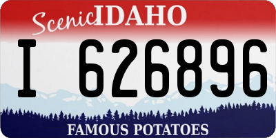 ID license plate I626896