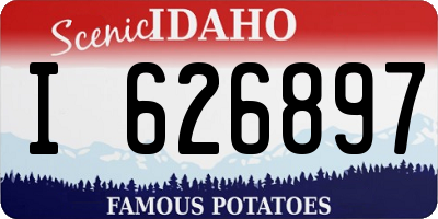 ID license plate I626897