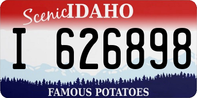 ID license plate I626898