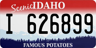 ID license plate I626899