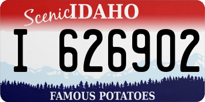 ID license plate I626902