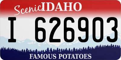ID license plate I626903