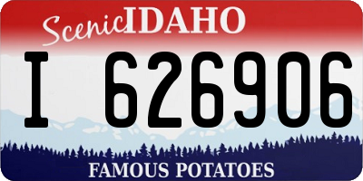 ID license plate I626906