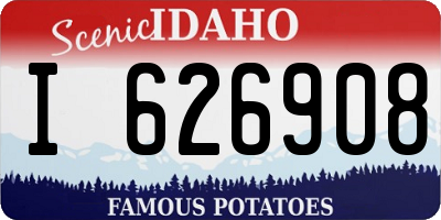 ID license plate I626908