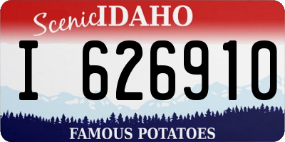 ID license plate I626910