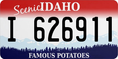 ID license plate I626911