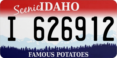 ID license plate I626912