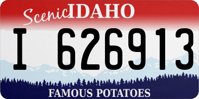ID license plate I626913